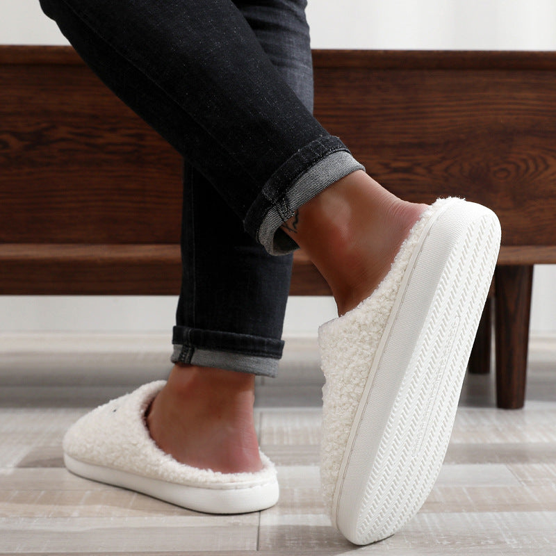 Wholesale Winter Moon Clock Cotton Slippers