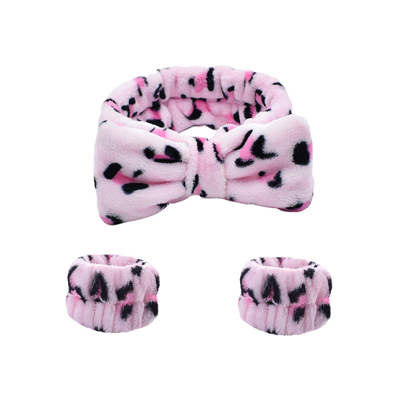 Wholesale Plush Leopard Fabric Headband