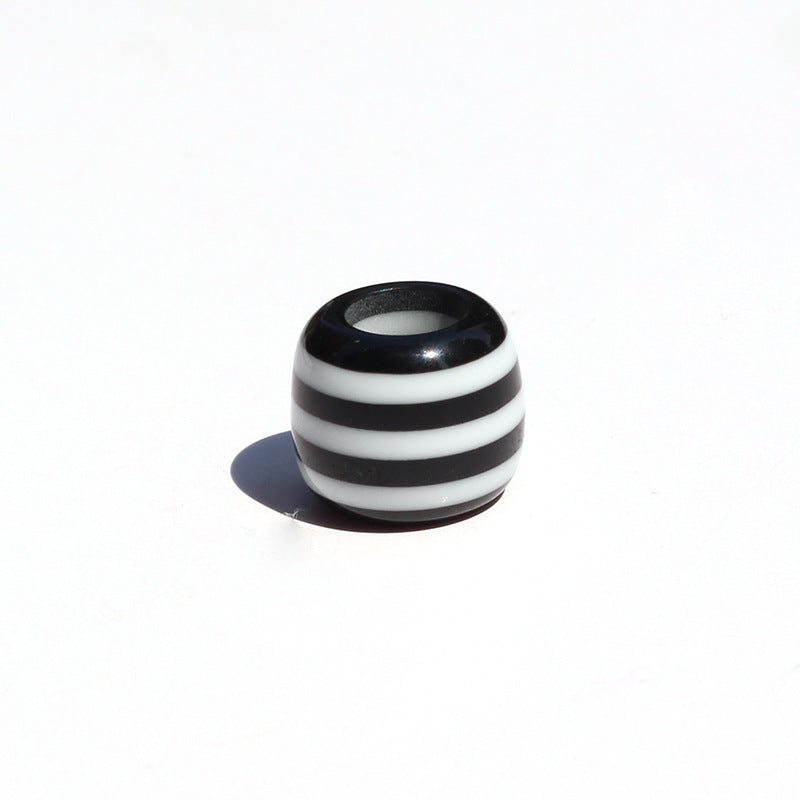 100 piezas al por mayor de 100*12 mm Rainbow Stripe Resin Beads