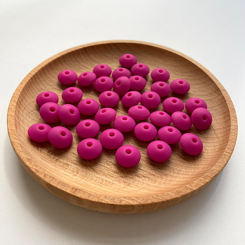 Wholesale 50PCS Small Beads 12MM DIY Abacus Beads Silicone