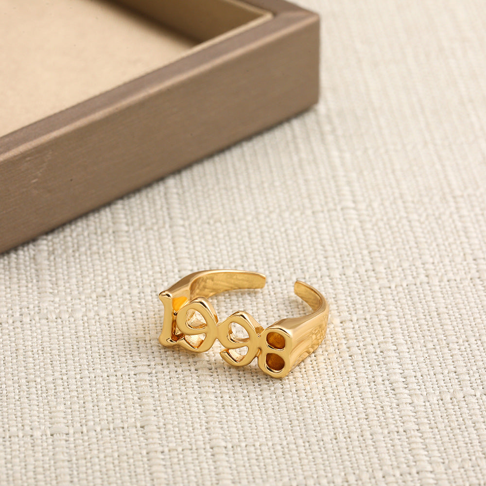 Wholesale Digital Year Alloy Rings