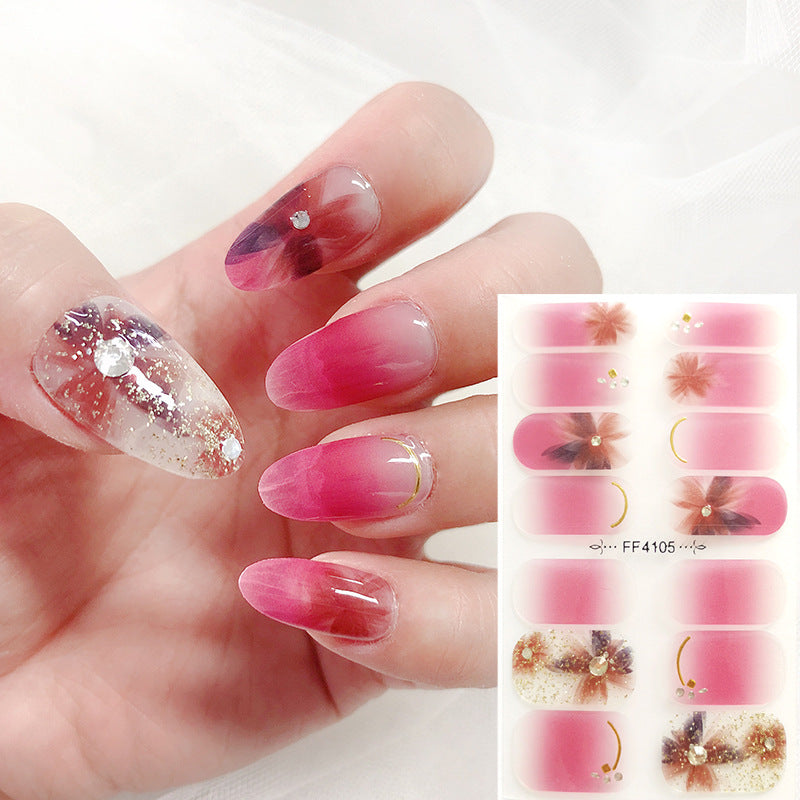 Wholesale Plastic 5d Embossed Lace Nail Stickers