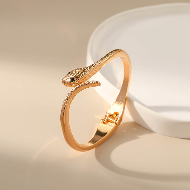 Brazalete de cobre de diamantes de serpiente al por mayor