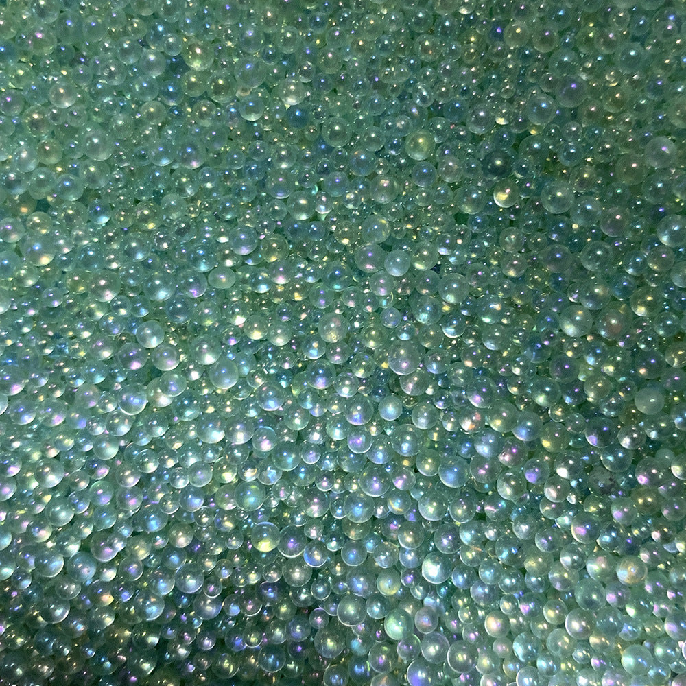 Venta al por mayor 500 g/paquete de perlas de vidrio llenas de color 1-3 MM