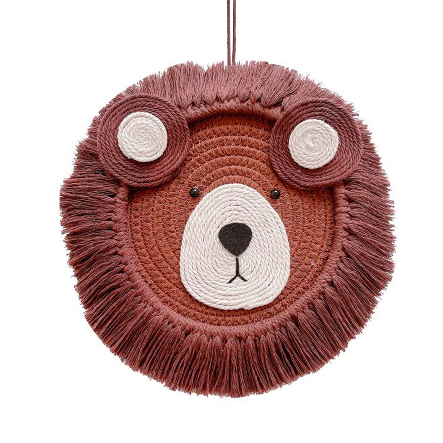 Wholesale Cotton Rope Woven Tiger Lion Panda Wall Decor