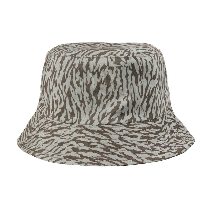 Venta al por mayor Sombrero del cubo de la impresión de la lona