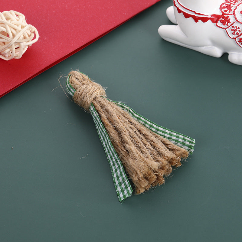 Cuentas de borla de poliéster de cáñamo de 100 piezas al por mayor de cáñamo 8 cm