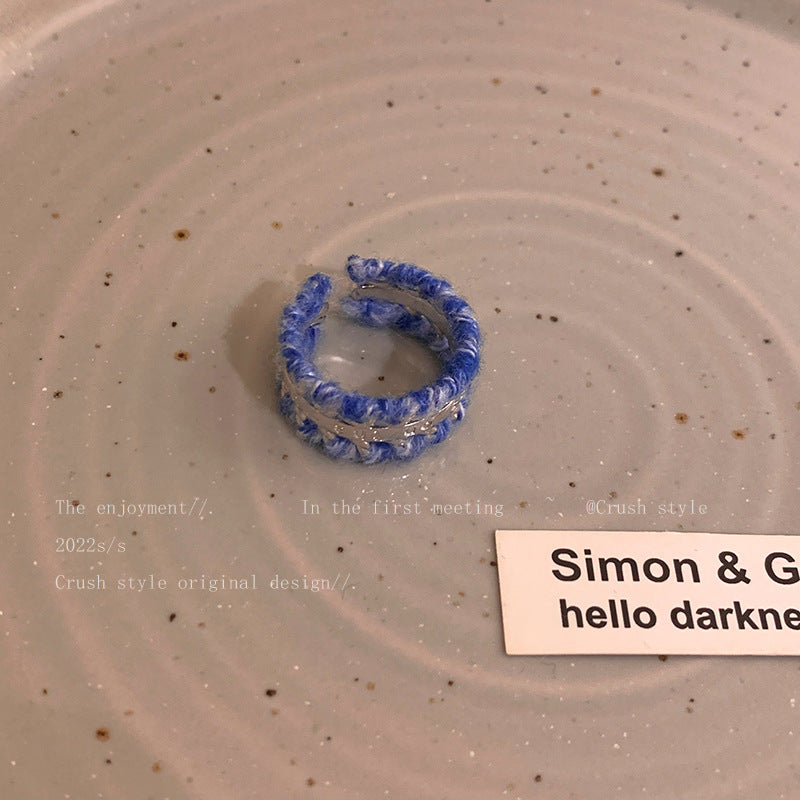 Wholesale Heart Zircon Plush Alloy Rings