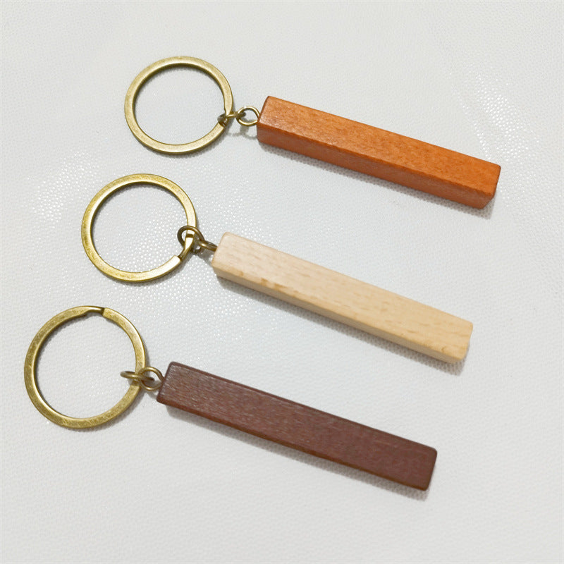 Wholesale Beech Blank Key Chains