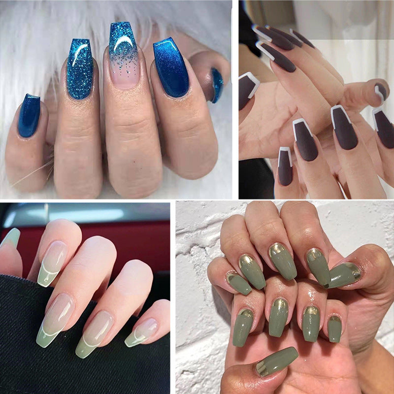 Wholesale Plastic Long Rainbow Bag Nail Art Chips