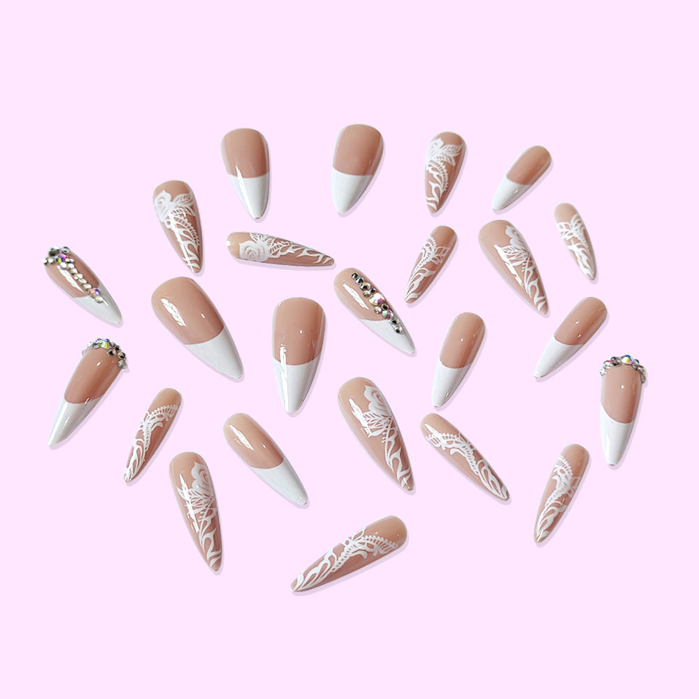 Wholesale Pointed French Manicure Chips