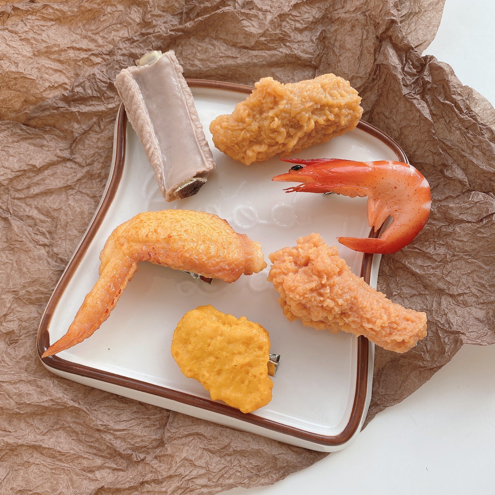 Wholesale Imitation Food Silicone Hair Clips