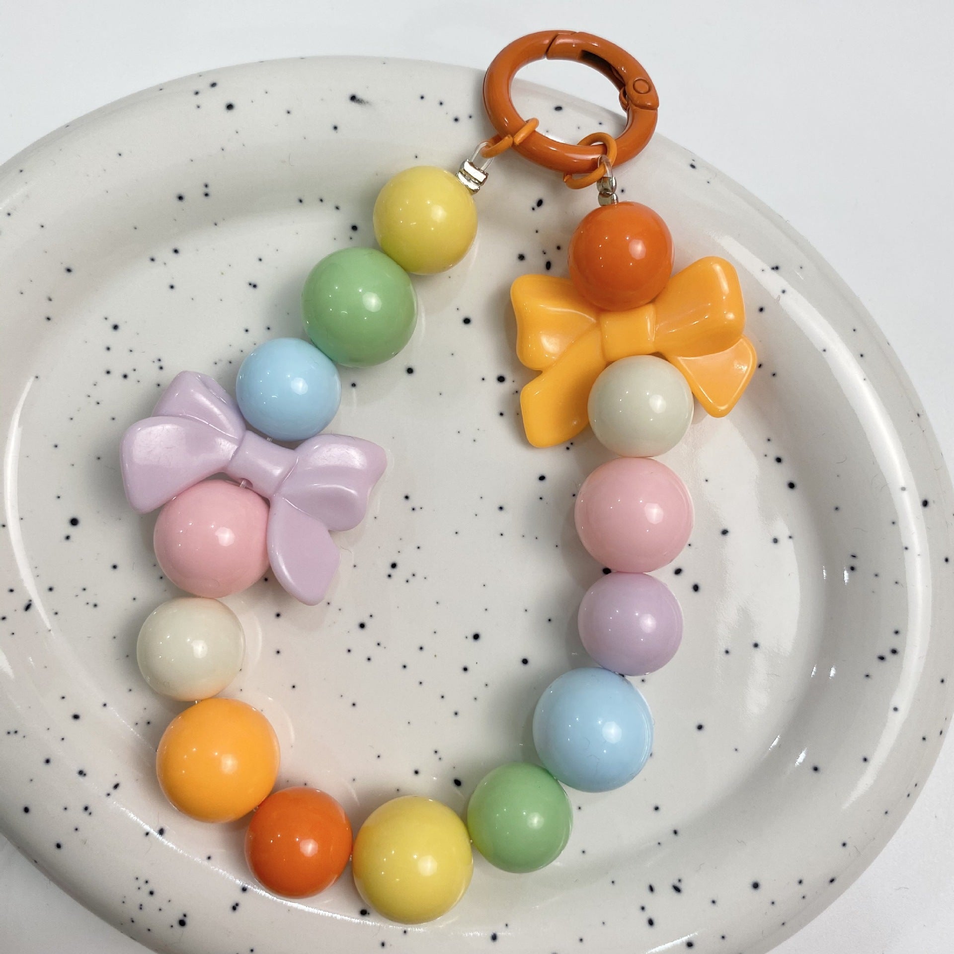 Wholesale 10pcs/pack Creamy Straight Hole Solid Color Round Beads