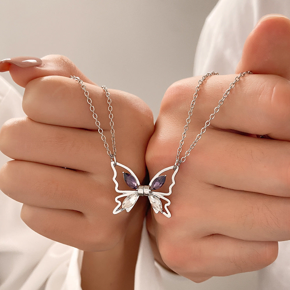 Wholesale Alloy Butterfly Necklace