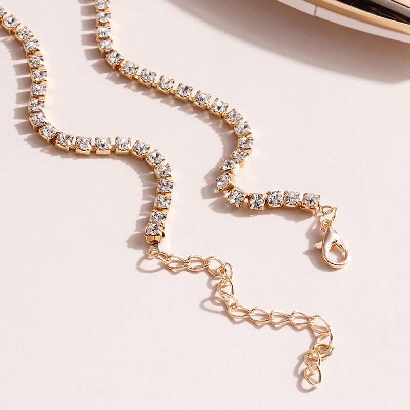 Wholesale Jewelry Alloy Diamond Butterfly Necklace