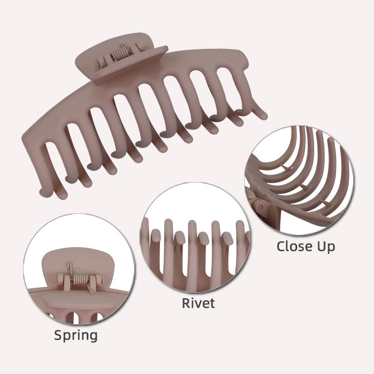 Wholesale Large Matte Plastic Hair Clips Set
