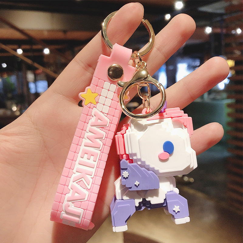 Venta al por mayor Llavero de unicornio de dibujos animados de PVC