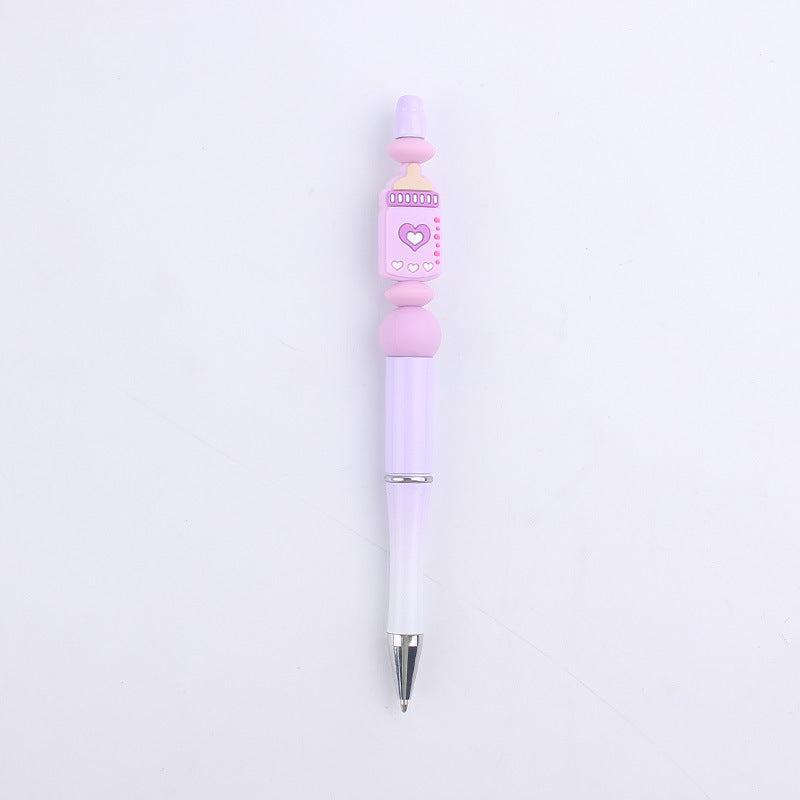 Wholesale Cartoon Baby Bottle Silicone DIY Bead Pen