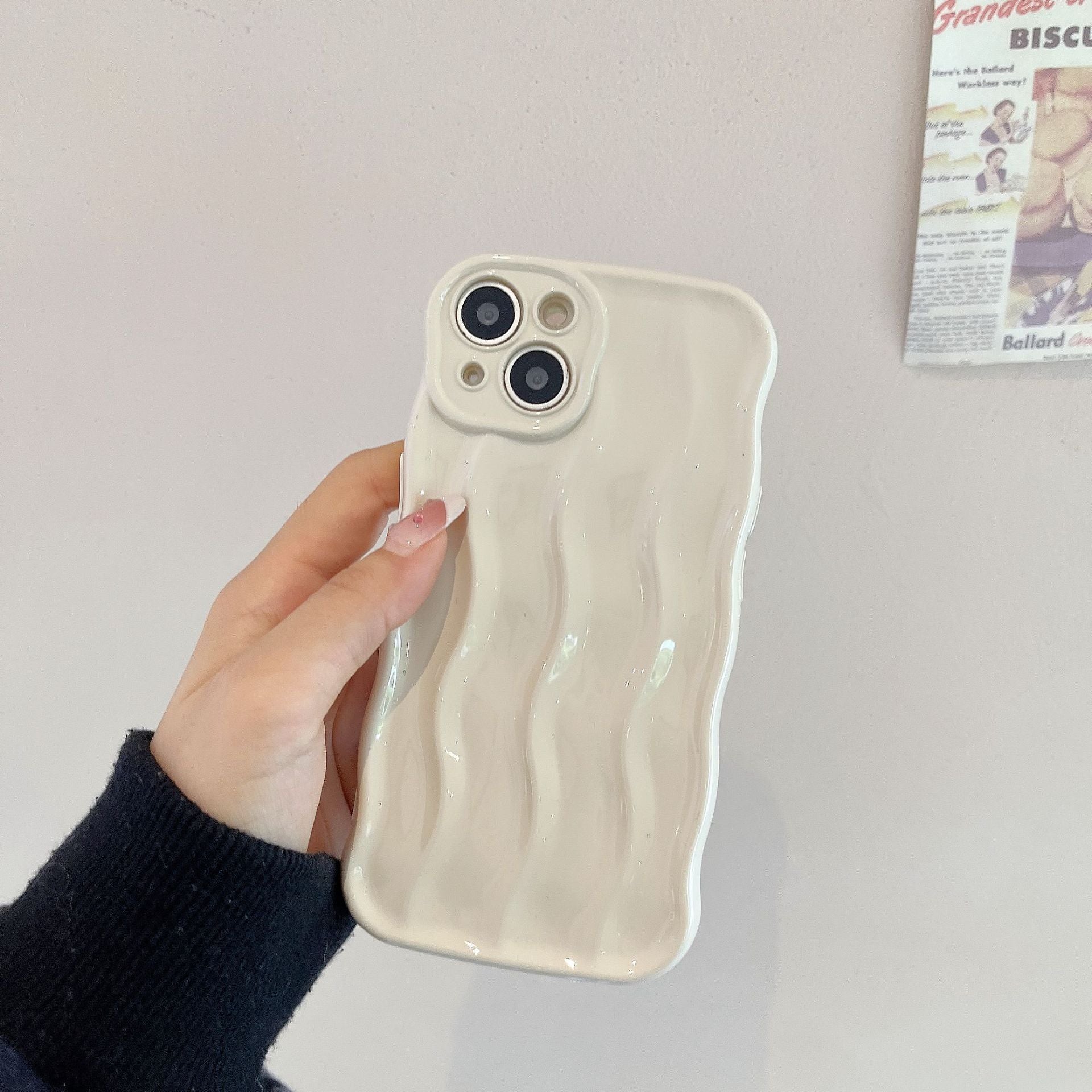Wholesale TUP Three-dimensional Water Ripple Phone Case