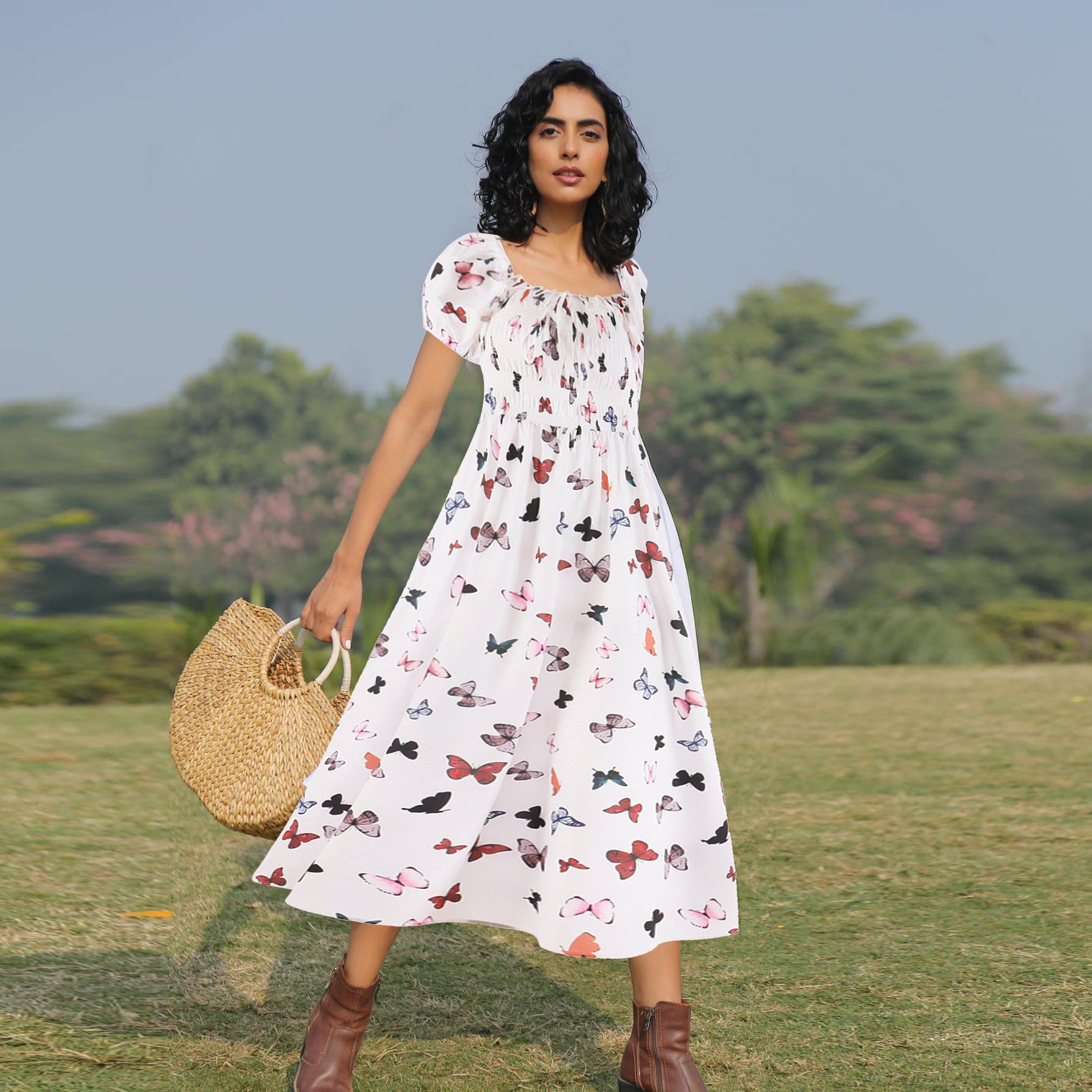 Wholesale Butterfly Baby Clothes Polyester Baby Clothes