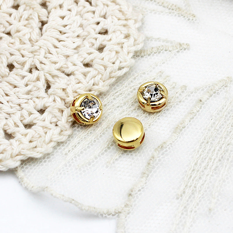 卸売銅 18 k リアルゴールドネックレスイヤリングブレスレット DIY 素材ジュエリー幾何学的な愛のジルコンペンダント