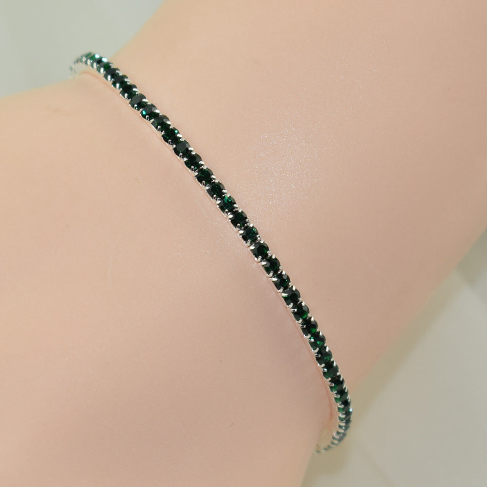 Wholesale 10Pcs/Pack Color Zircon Rhinestone Bracelet