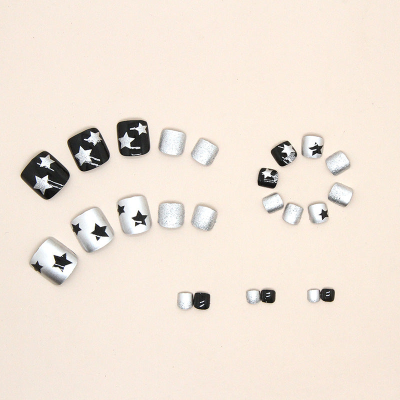 Wholesale Plastic Flash Star Wearable Toenails
