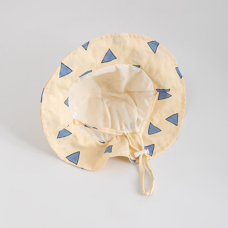 Wholesale Kids Sun Visor Printed Wool Bucket Hat