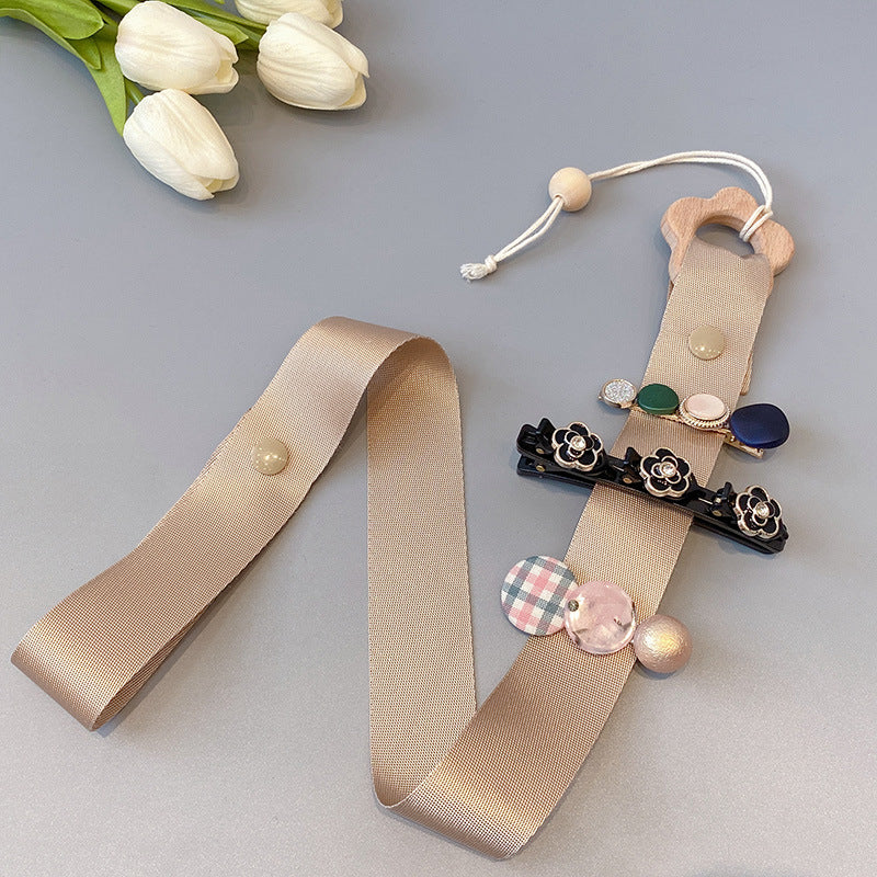 Venta al por mayor de cuero para colgar en la pared, barra colgante, accesorios para el cabello, cuerda de almacenamiento