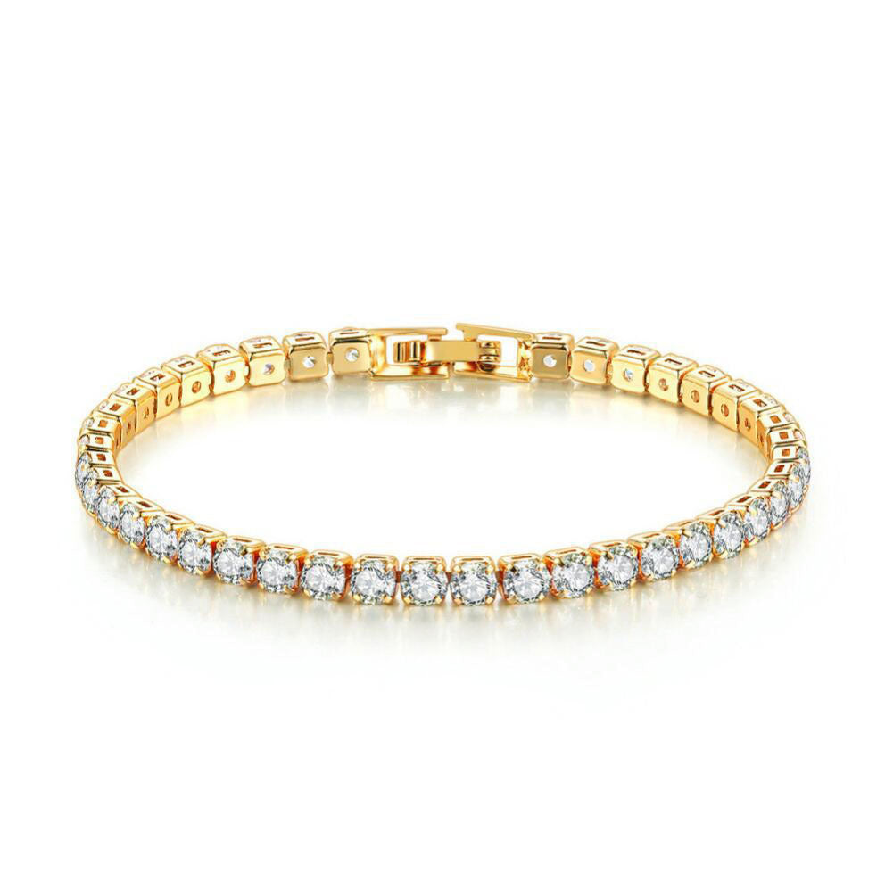 Wholesale Multi Row Full Diamond Zircon Bracelet