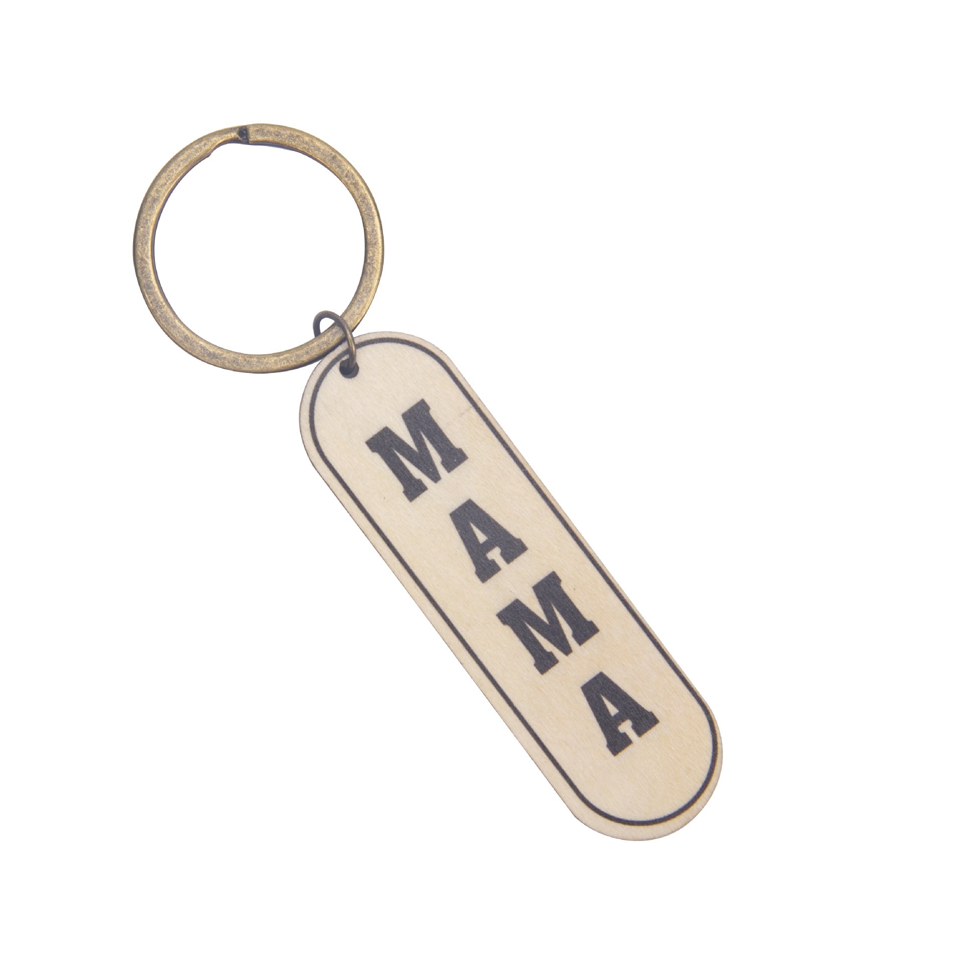 Cadena de llaves de la marca de madera de madera al por mayor de madera