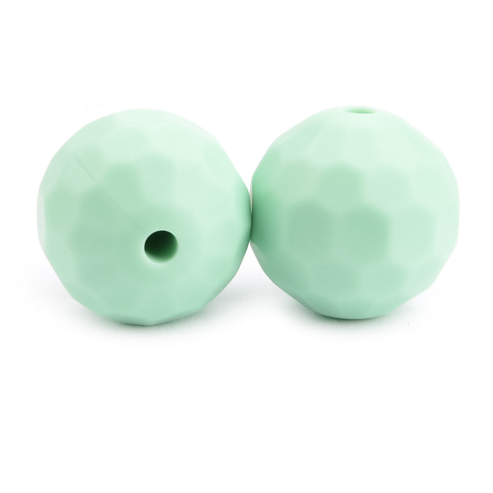 Venta al por mayor, 12/15MM, 100 Uds., cuentas redondas de silicona hechas a mano para niños DIY Macaron