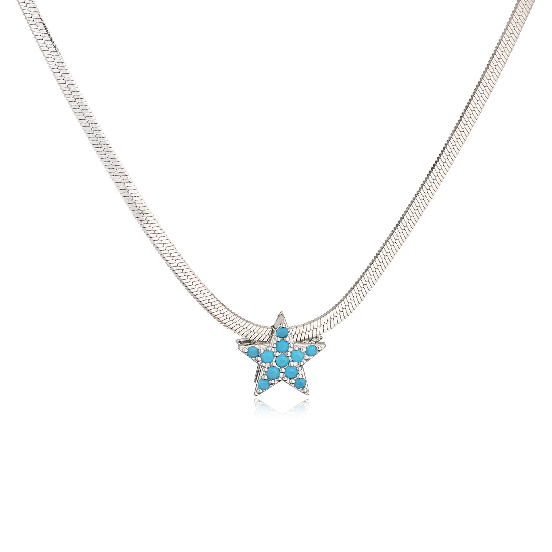 Wholesale Stainless Steel Blade Chain Love Peach Heart Star Necklace