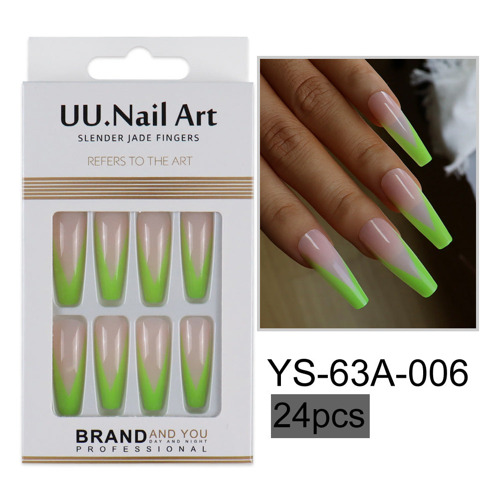 Parches de mejora de las uñas de estilo francés de plástico al por mayor