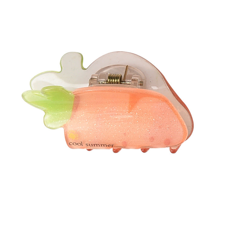 Wholesale 6pcs Acrylic Kids Fruit Rainbow Grab Clips