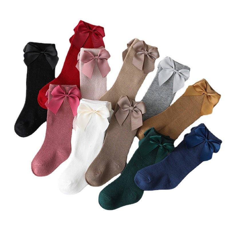 Medias Midi De Lazo De Algodón Para Niños al por mayor