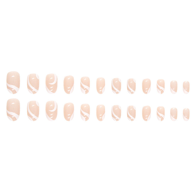 Wholesale Resin White Ribbon Nail Art