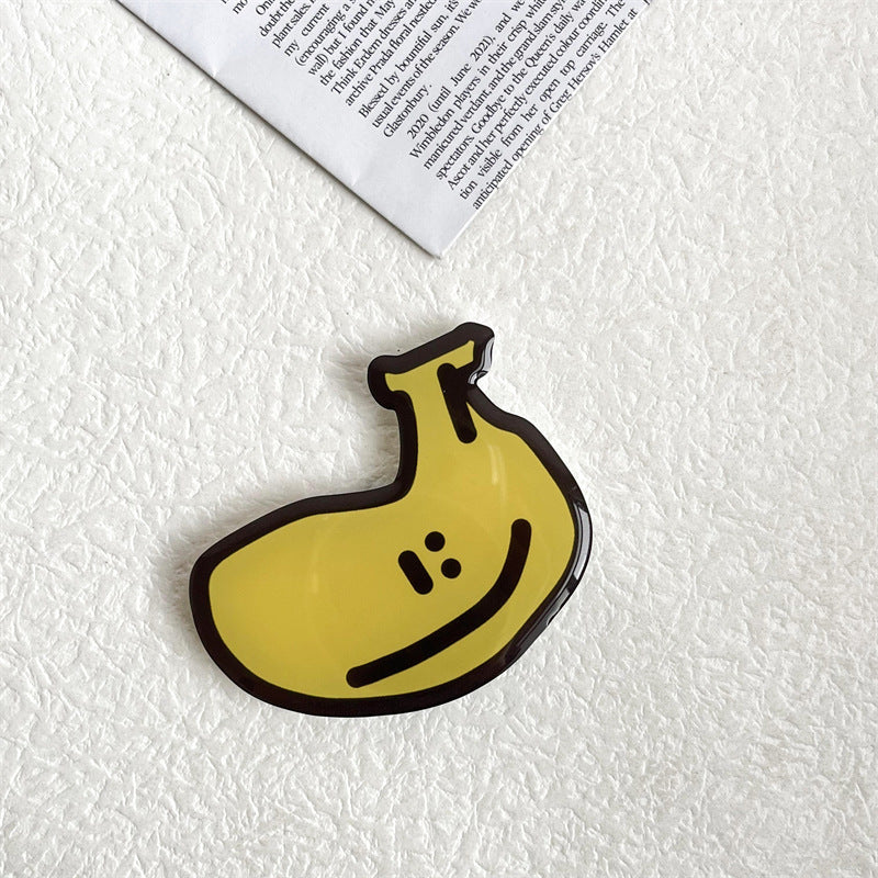 Wholesale Cartoon Banana Burger French Fries Acrylic Airbag Mobile Phone Holder