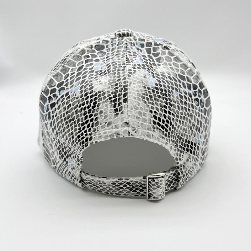 Gorra De Béisbol De Cuero De Serpiente Caliente al por mayor