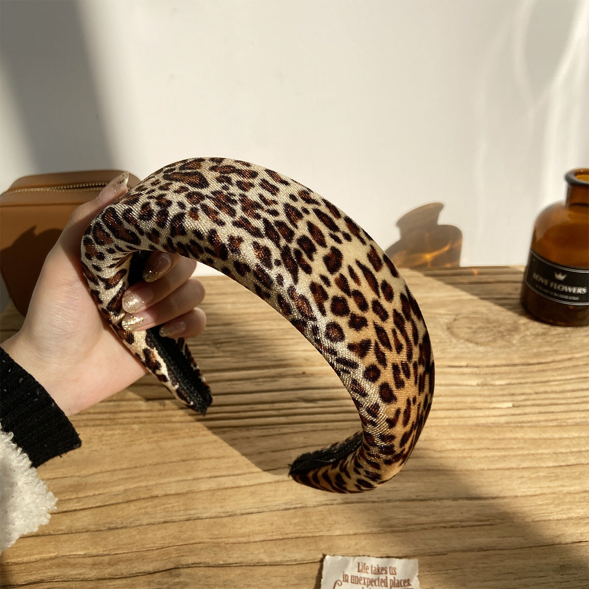 Wholesale Vintage Party Leopard Print Fabric Headband