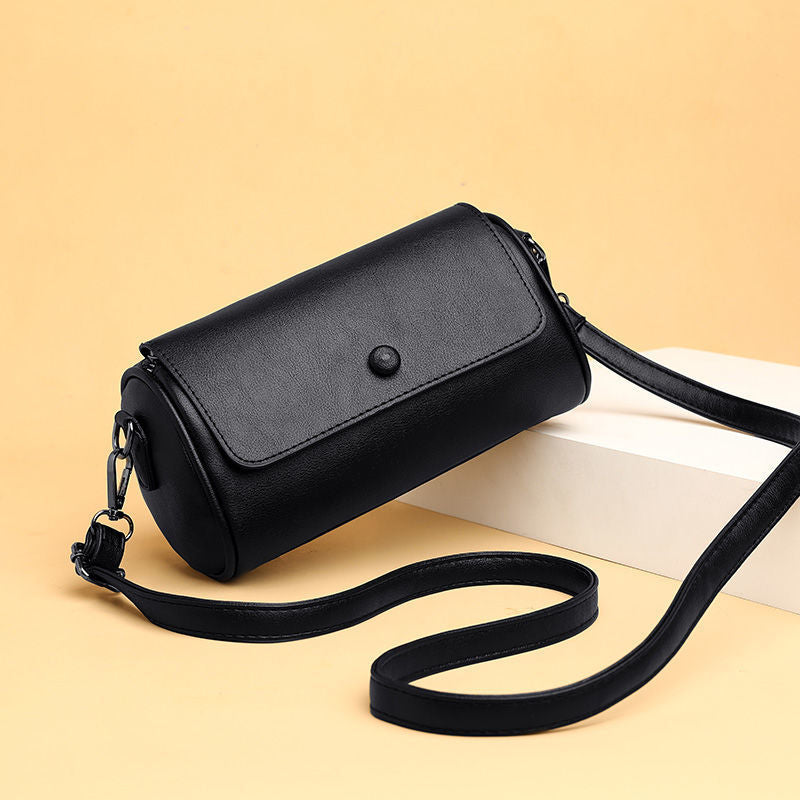 Wholesale Cylindrical Versatile PU Shoulder Crossbody Bag