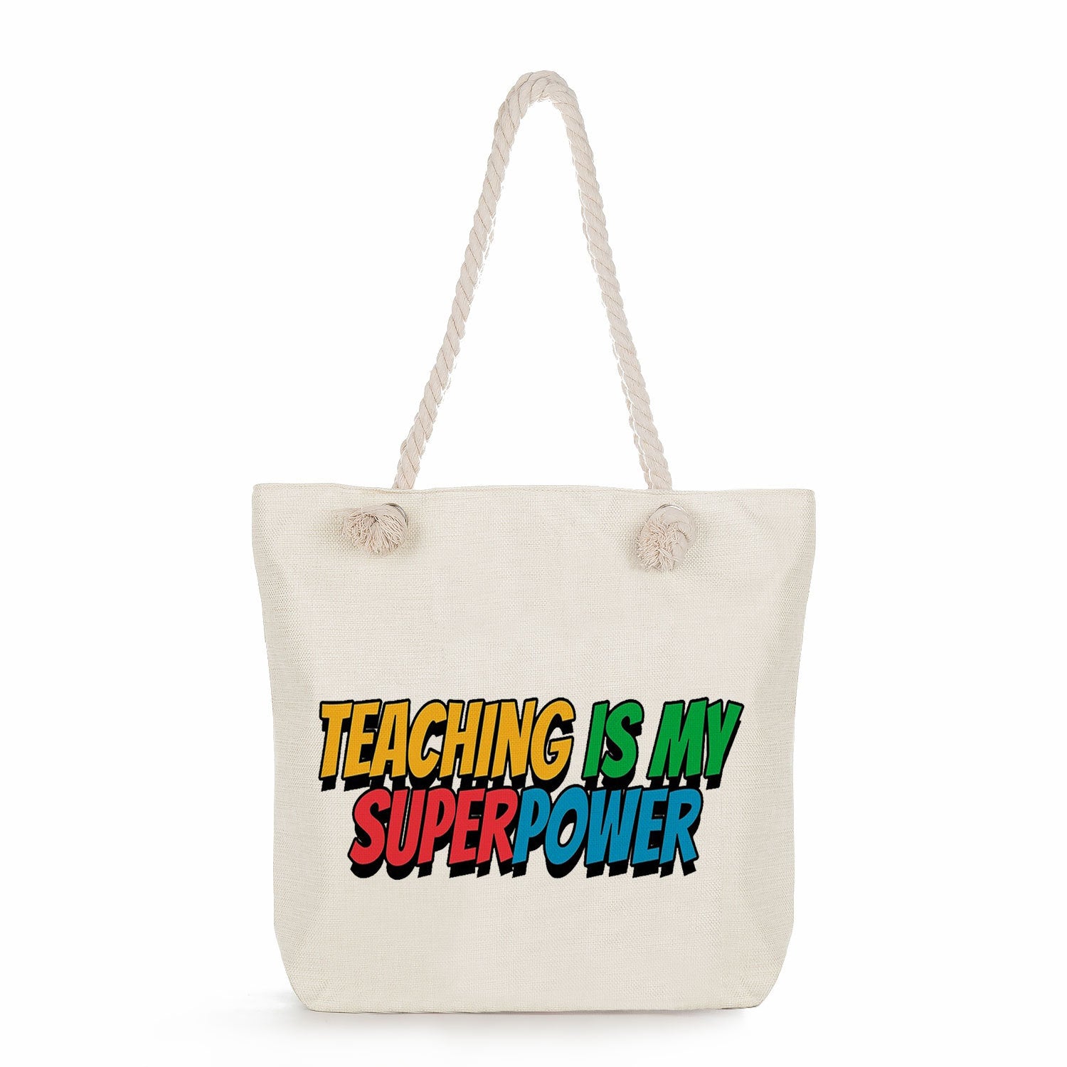 Bolsa De Lona Con Estampado Del Día Del Maestro al por mayor