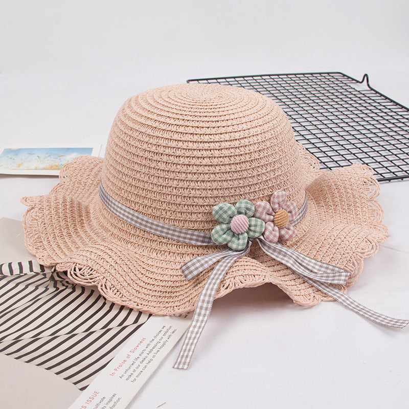 Wholesale Straw Kids Bucket Hat