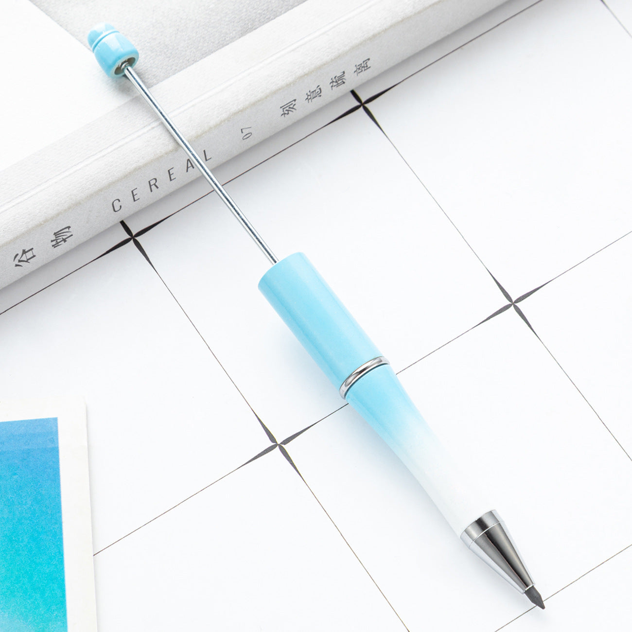 Wholesale 100pcs Plastic Beaded Pencil No Sharpening No Ink Continuous Writing Pencil