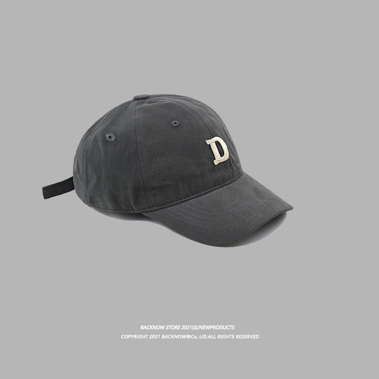 Wholesale Letter D Embroidery Cotton Baseball Cap