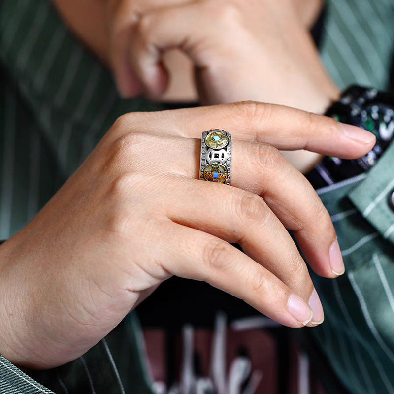 卸売銅ターニングファイブエンペラーマネーリング