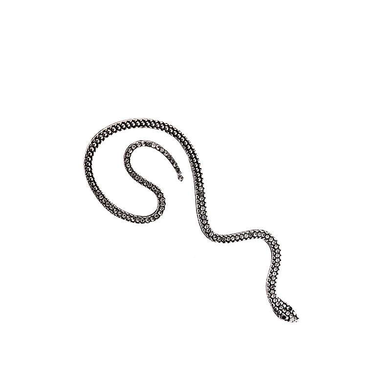 Wholesale Vintage Diamond Snake Alloy Earrings