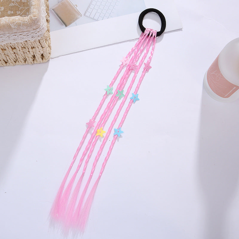 Venta al por mayor Coloridas Pelucas Tela Cabello Scrunchies