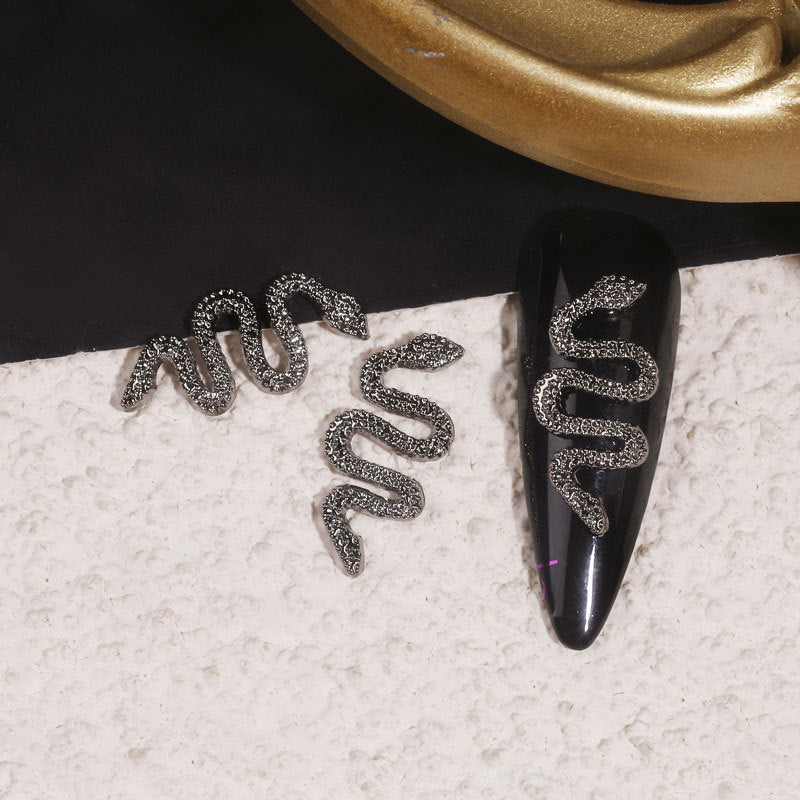 Paquete 10 de la decoración del clavo de Diy del diamante del metal retro de la serpiente de la aleación al por mayor