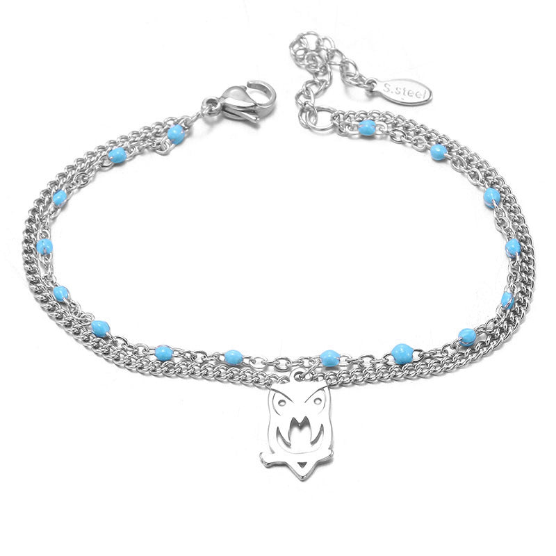 Wholesale Cross Chain Stainless Steel Tree of Life Vintage Bracelet